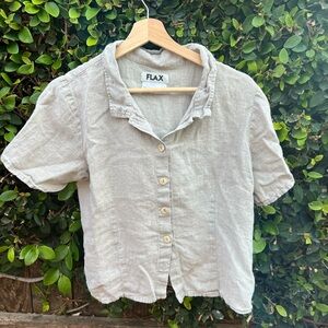 Woman’s Linen Shirt - Beige